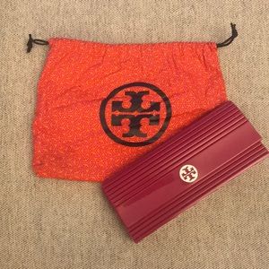 Tory Burch HOT Pink clutch